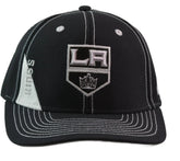 Los Angeles Kings Reebok Contrast Stitch Black Adjustable NHL Hat
